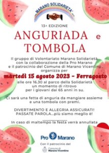 Anguriada e Tombola Marano Solidarietà 2023